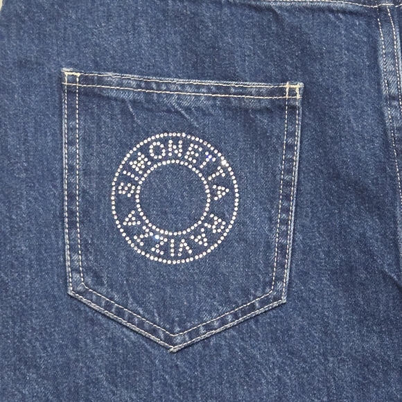 Simonetta Ravizza Chic Denim Skirt Large - Picture 6 of 8